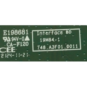 MAIN PARA MONITOR DELL / NUMERO DE PARTE 7ZB.A3F01.A012 / 748.A3F01.0011 / MODELO S2721HT